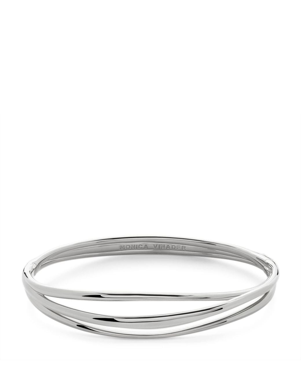 Monica Vinader Metallic Sterling Nura Wrap Bangle