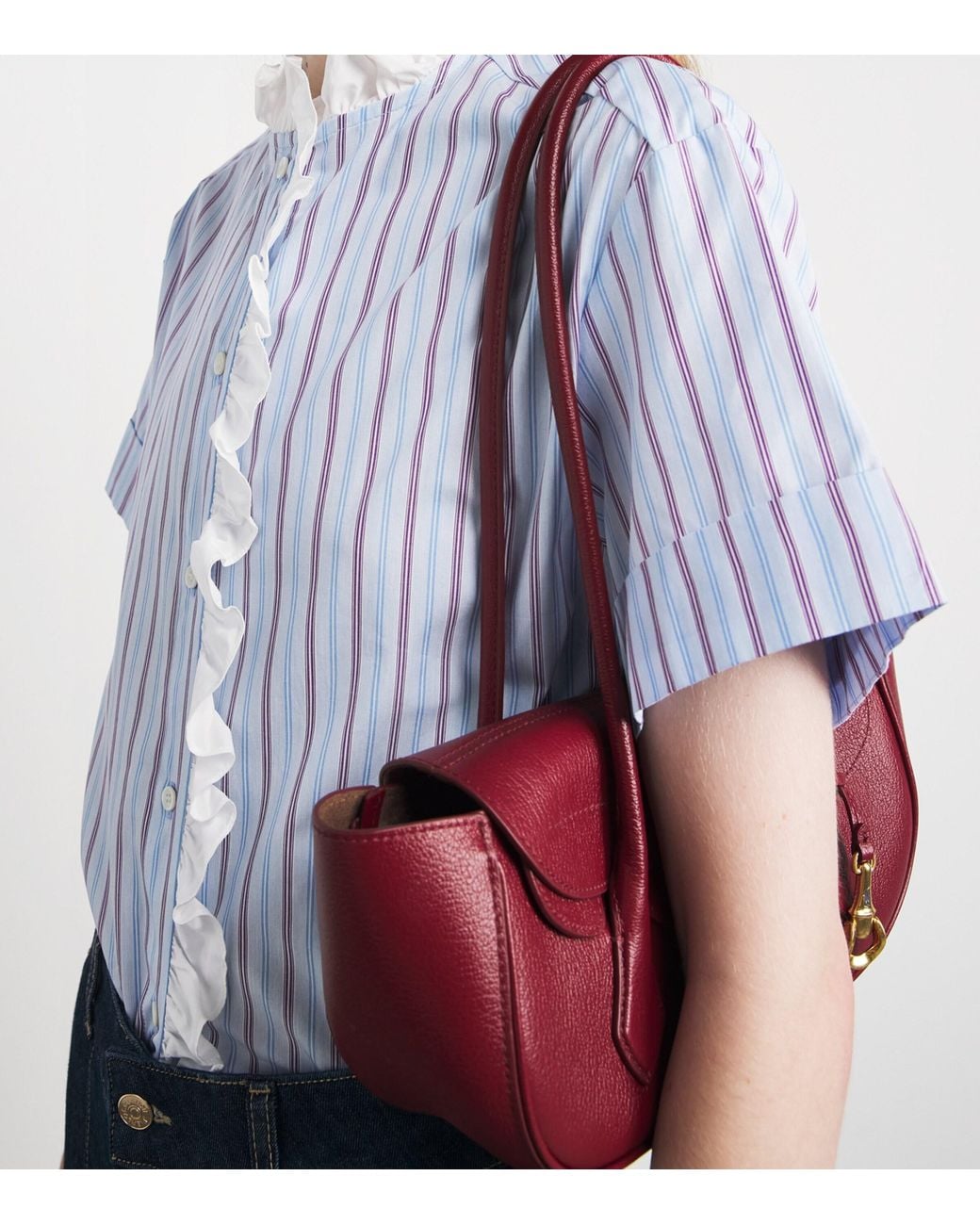 Claudie Pierlot Blue Cotton Stripe Shirt