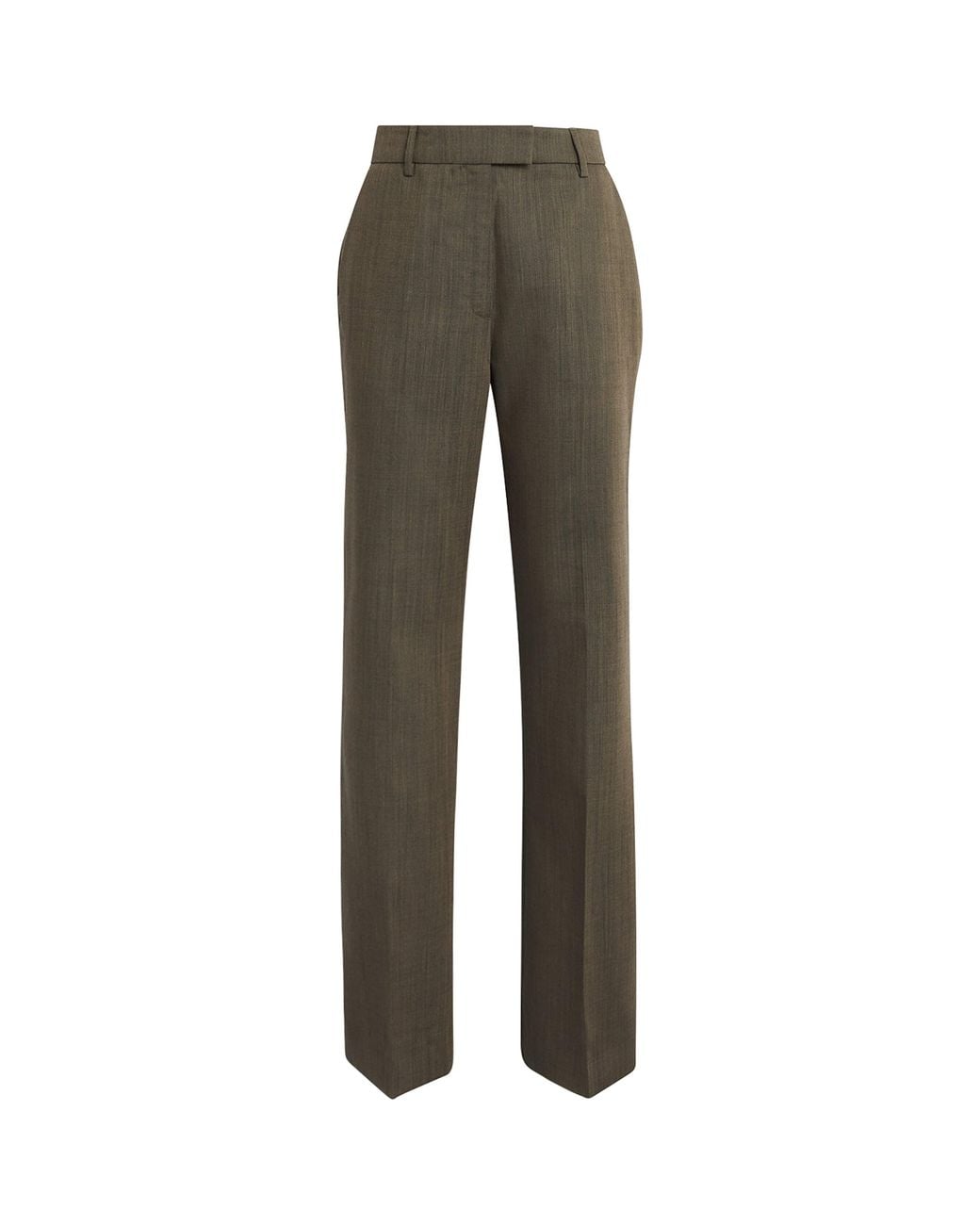 Ganni Gray Wool Straight Trousers for men