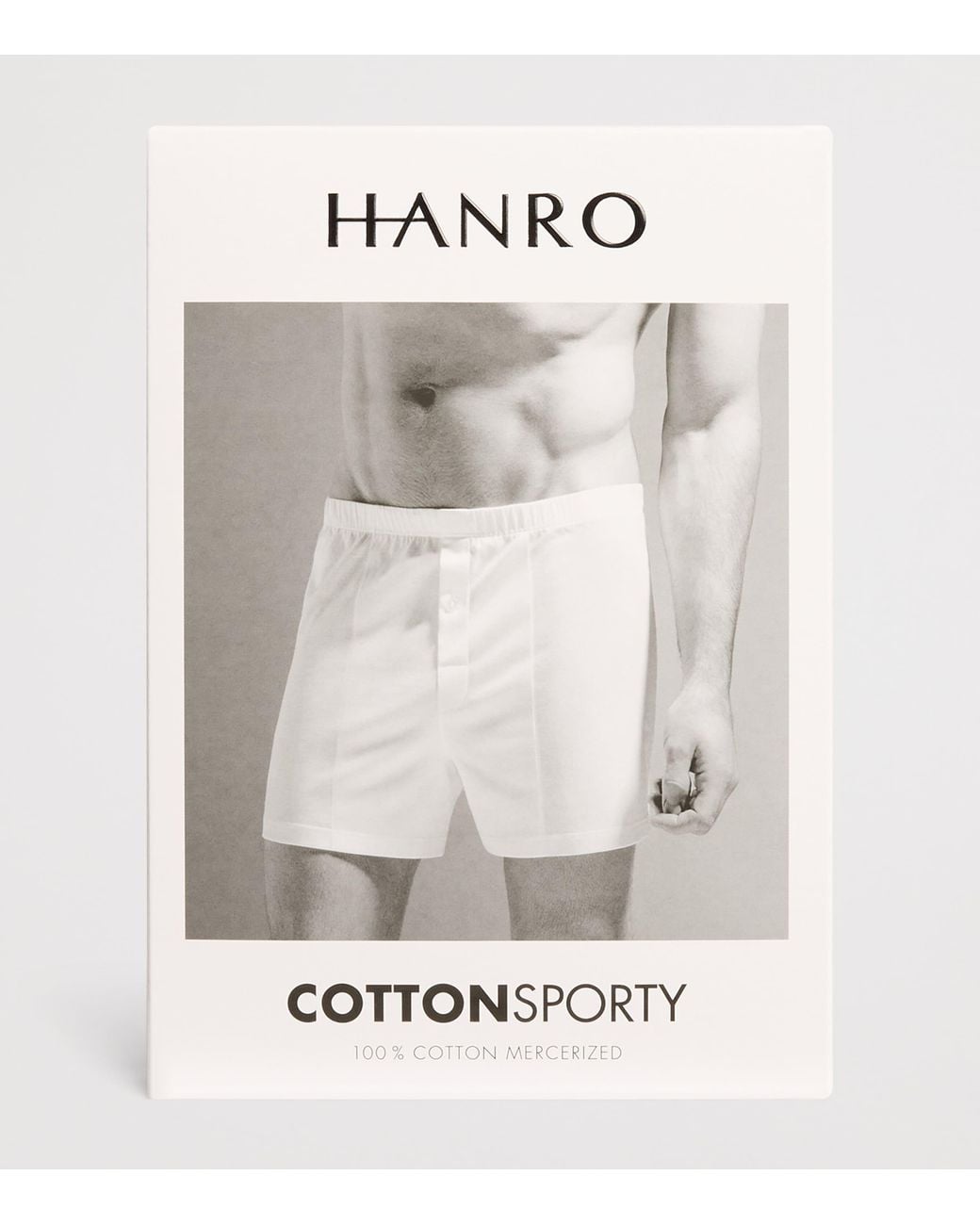 Hanro Blue Cotton Boxer Shorts for men