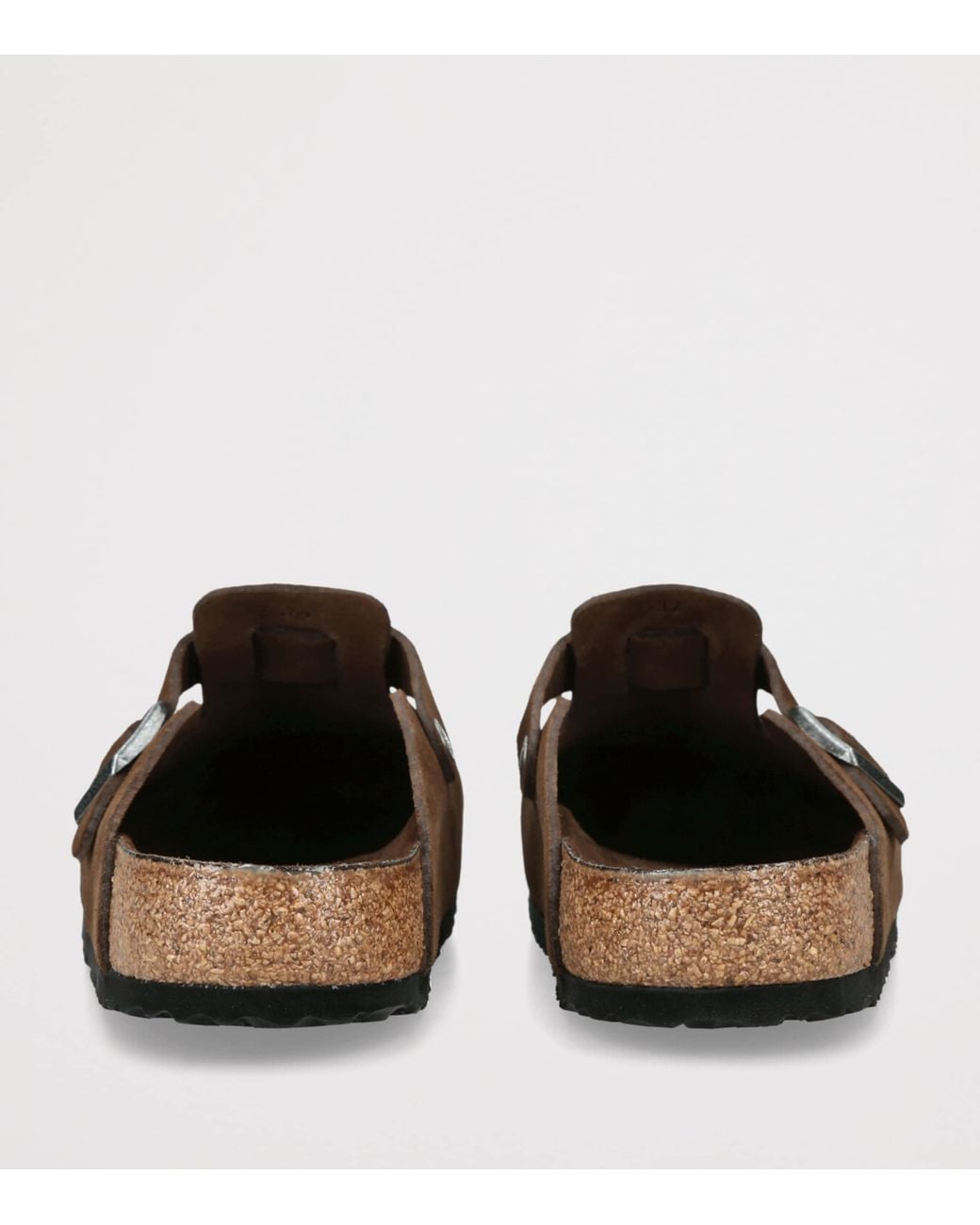 Birkenstock Brown Suede Boston Clogs for men