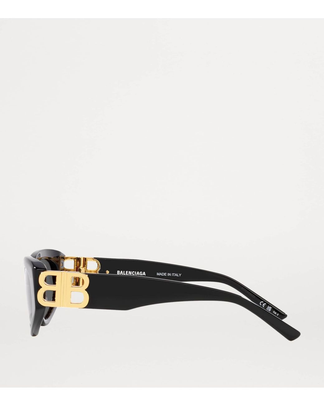 Balenciaga Black Round Bb0095S Sunglasses