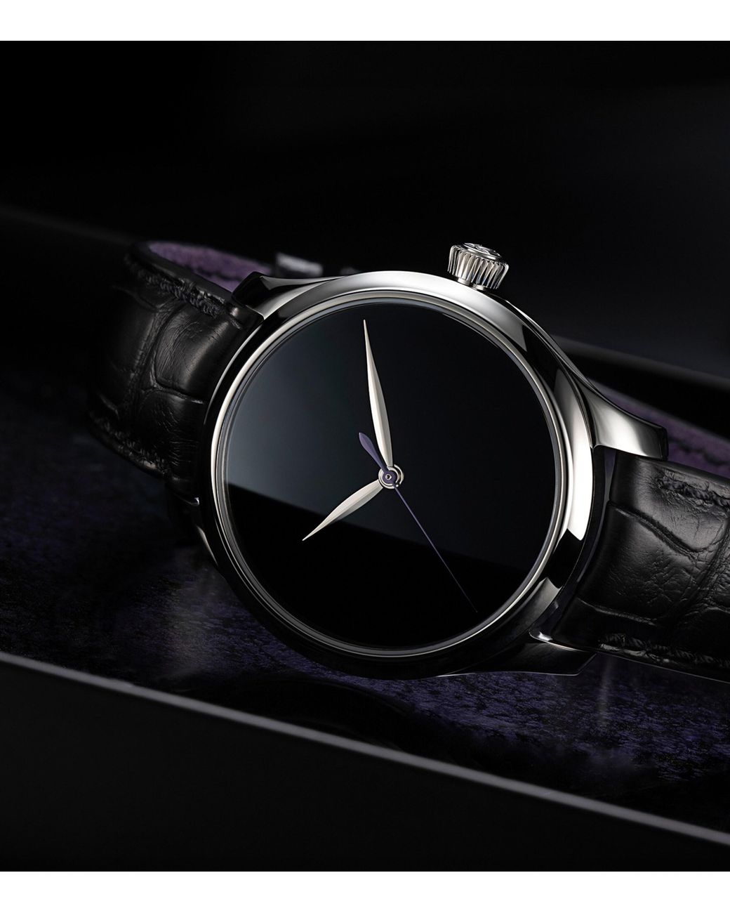 H. Moser & Cie Stainless Steel Endeavour Centre Seconds Concept Vantablack Watch