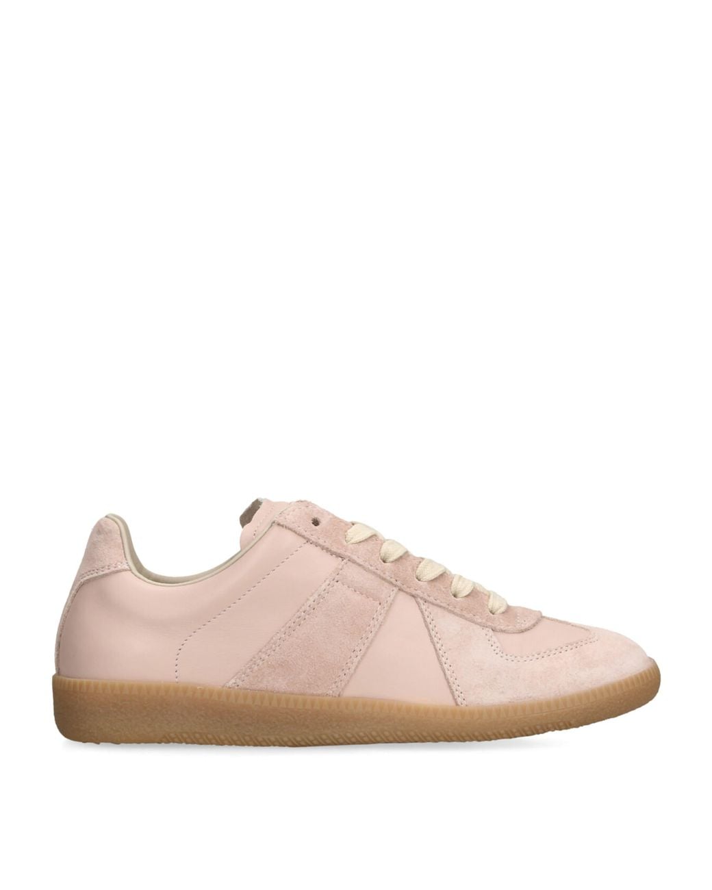 Maison Margiela Pink Leather-Suede Replica Sneakers