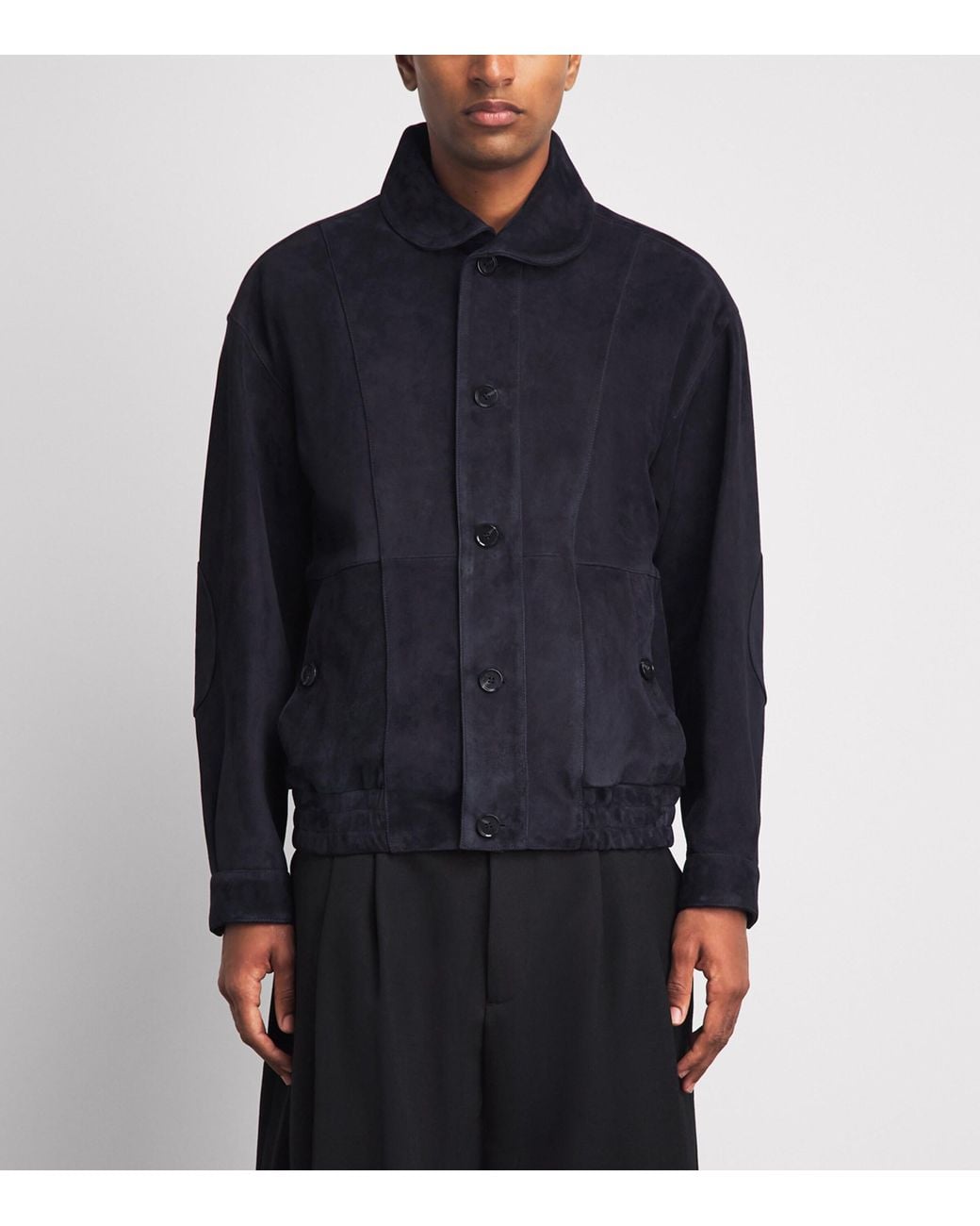 Arma Blue Lamb Suede Plato Jacket for men