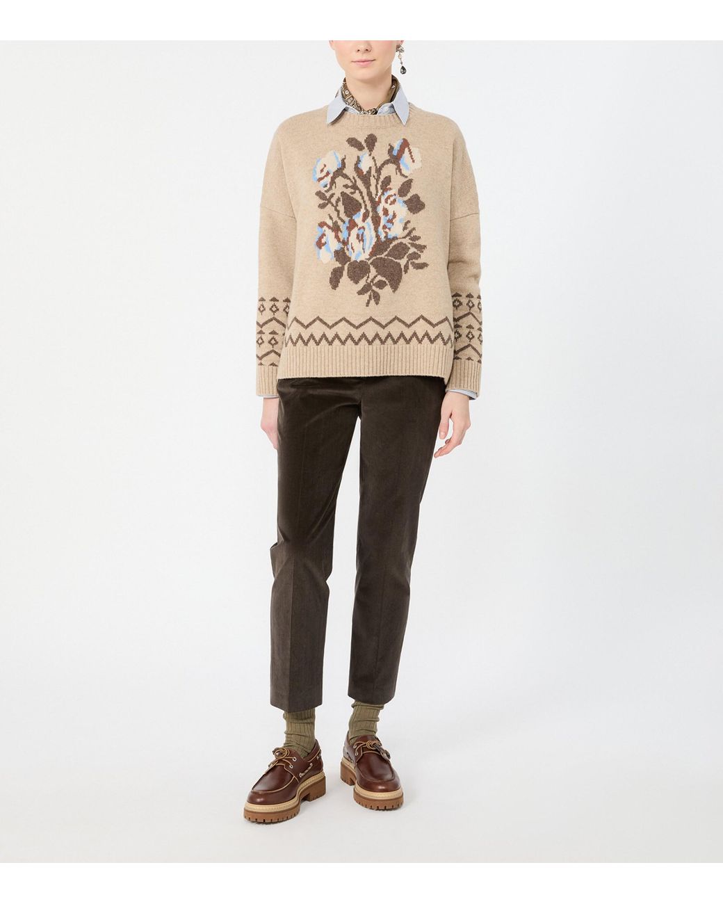 Weekend by Maxmara Gray Corduroy Trousers