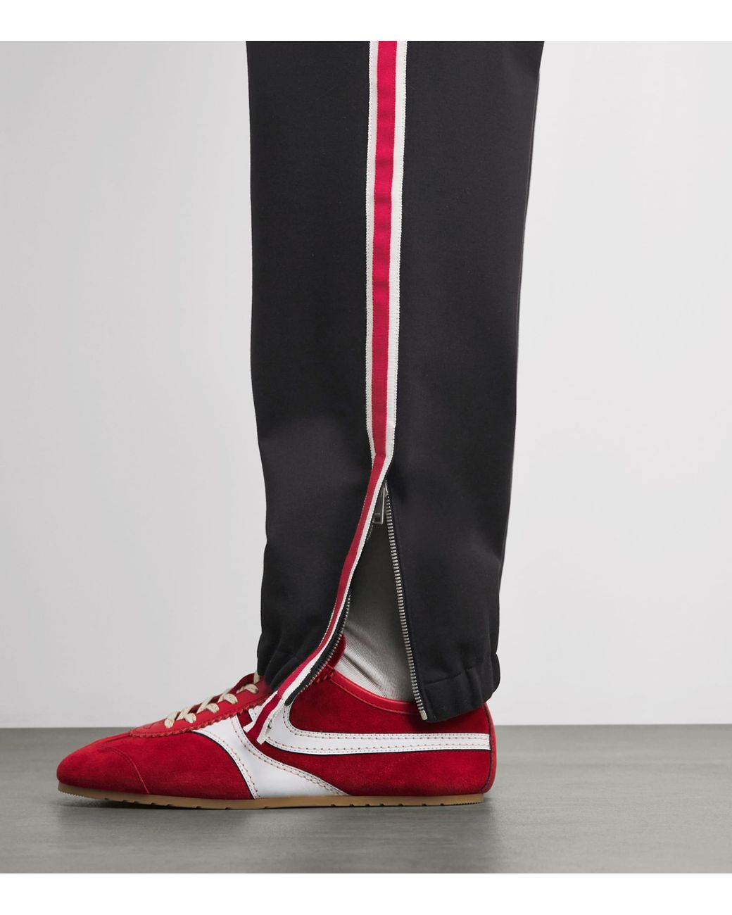 Rhude Black Cotton-Blend Hamptons Track Sweatpants for men
