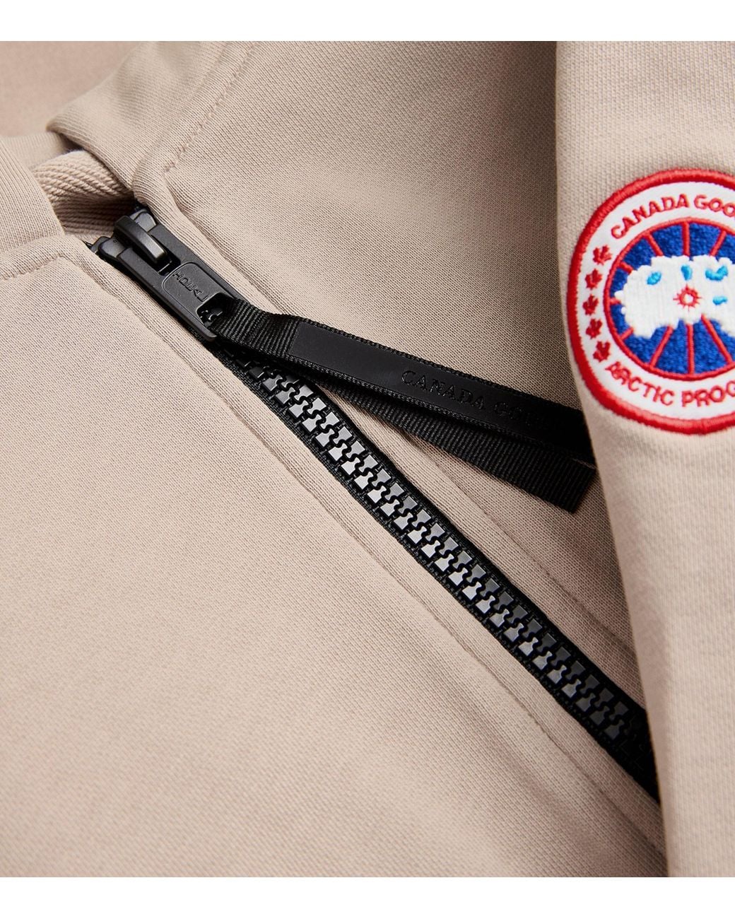 Canada Goose Natural Cotton Zip-Up Huron Hoodie for men