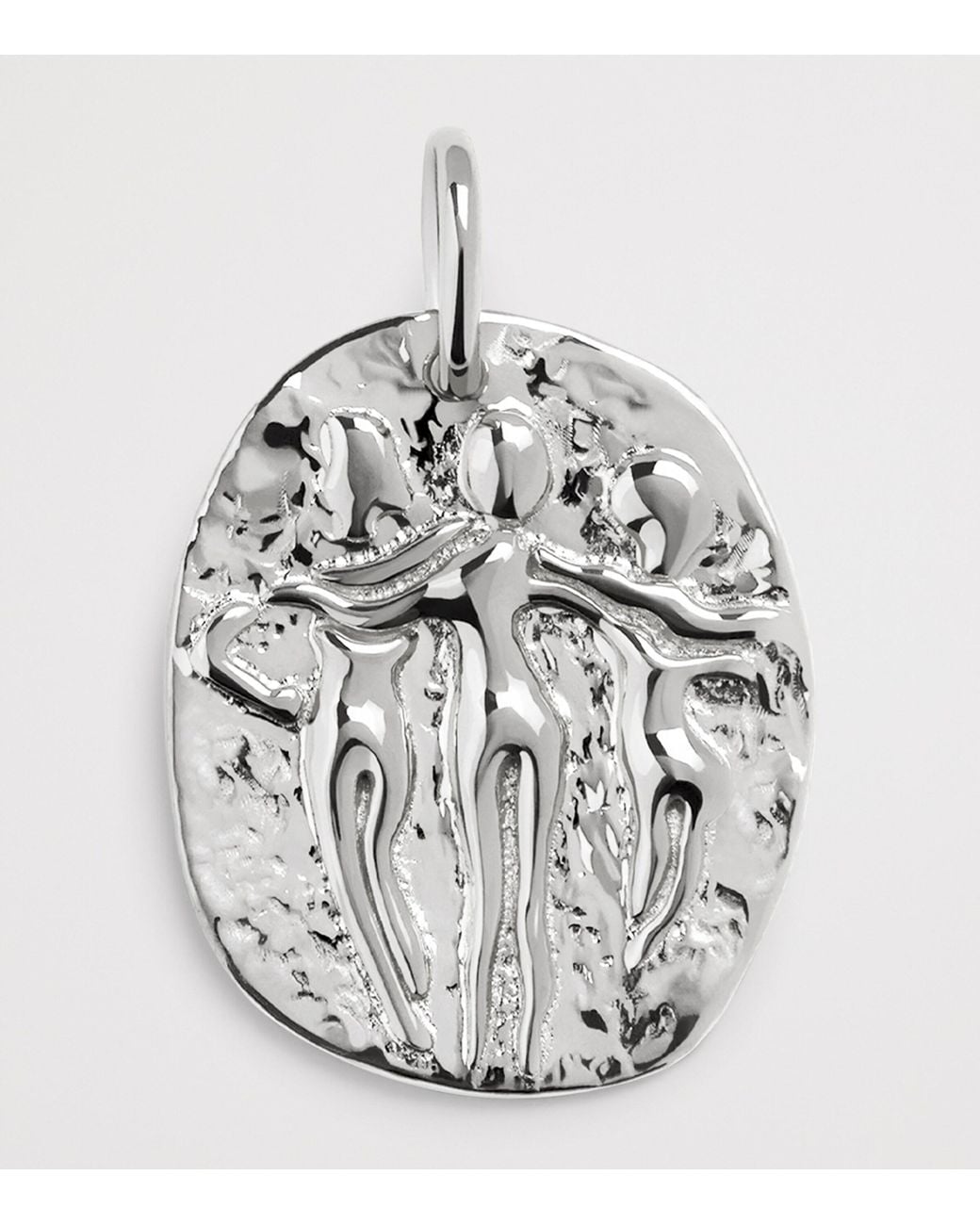 Monica Vinader Metallic Sterling Talisman Sisterhood Pendant