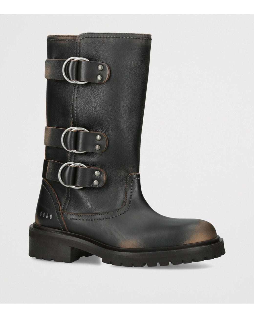 Golden Goose Deluxe Brand Black Leather Kurt Ankle Boots 25
