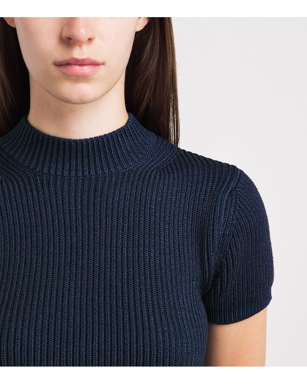 FFORME Blue Short-Sleeve Katia Sweater