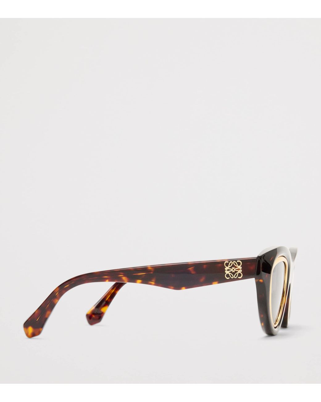 Loewe Brown Acetate Mini Cat Eye Anagram Sunglasses