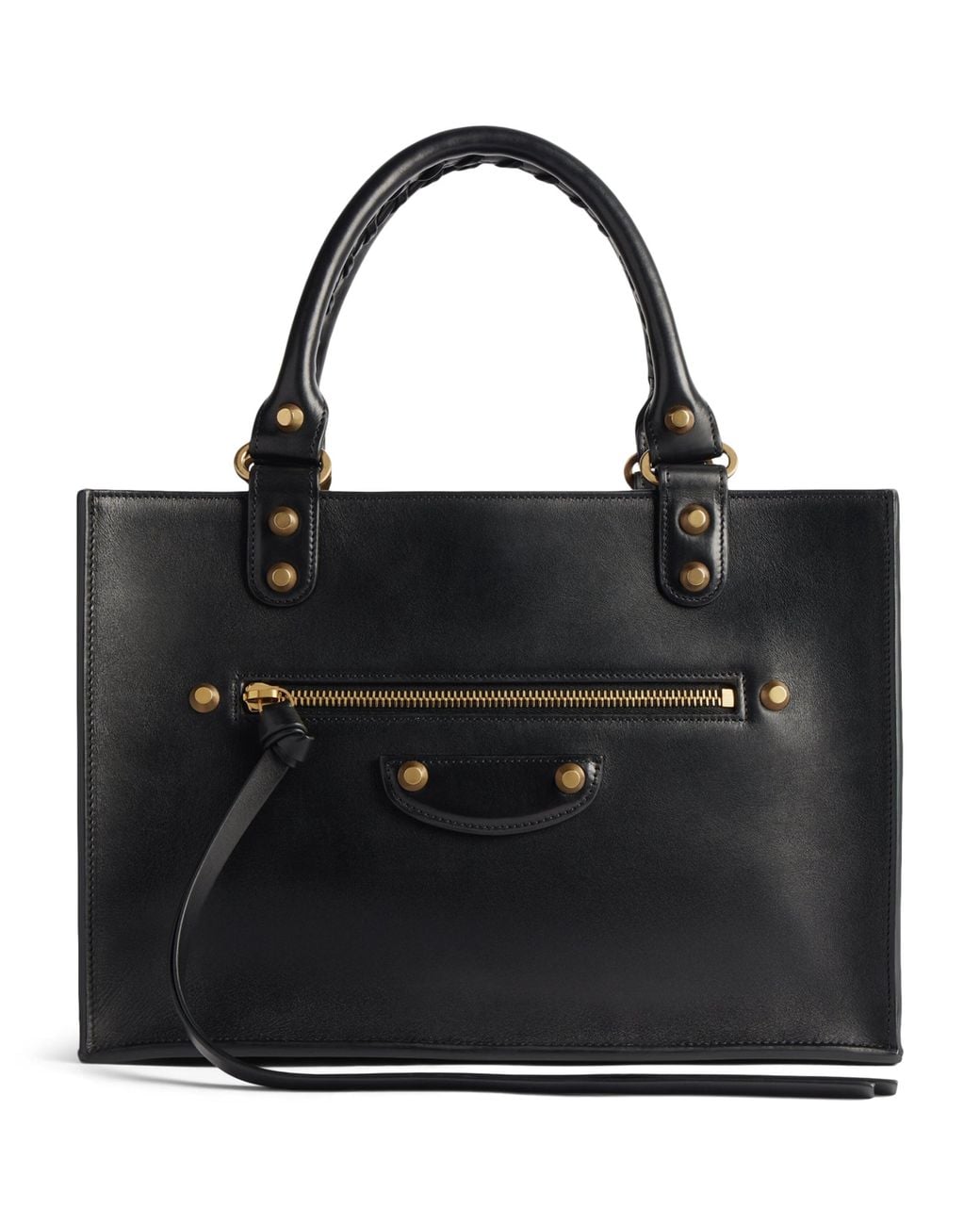 Balenciaga Black Medium Leather Le City Tote Bag