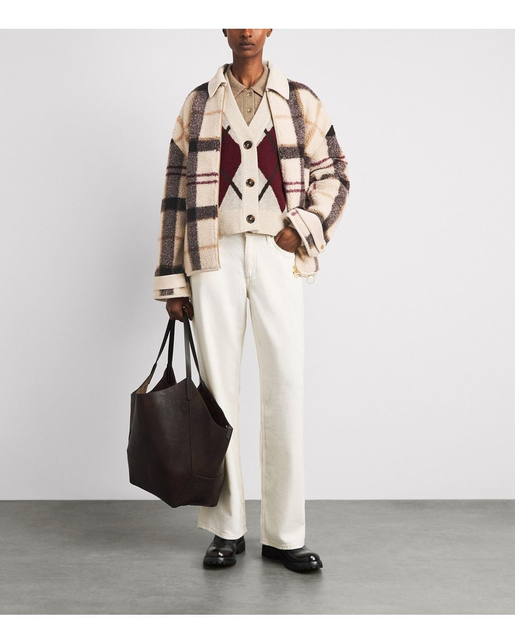 Barbour Multicolor Fleece Tartan Hazelwood Jacket