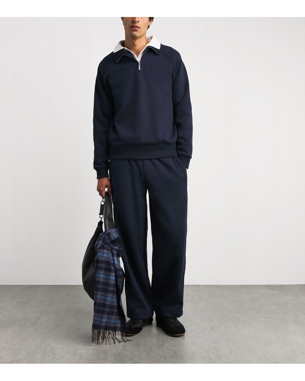 CHE Blue Varez Quarter-Zip Sweatshirt for men