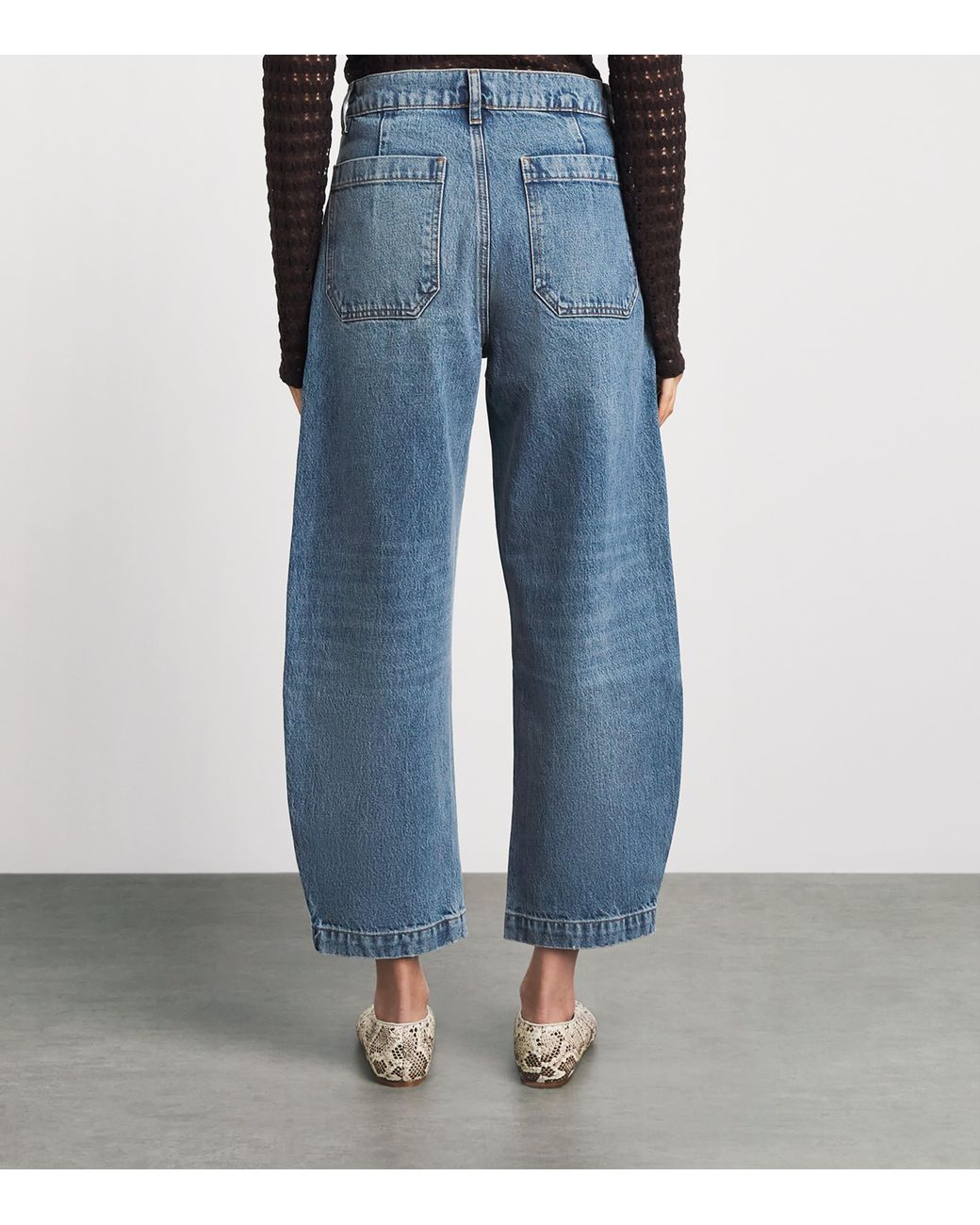 FRAME Blue The Ranger Wide Jeans