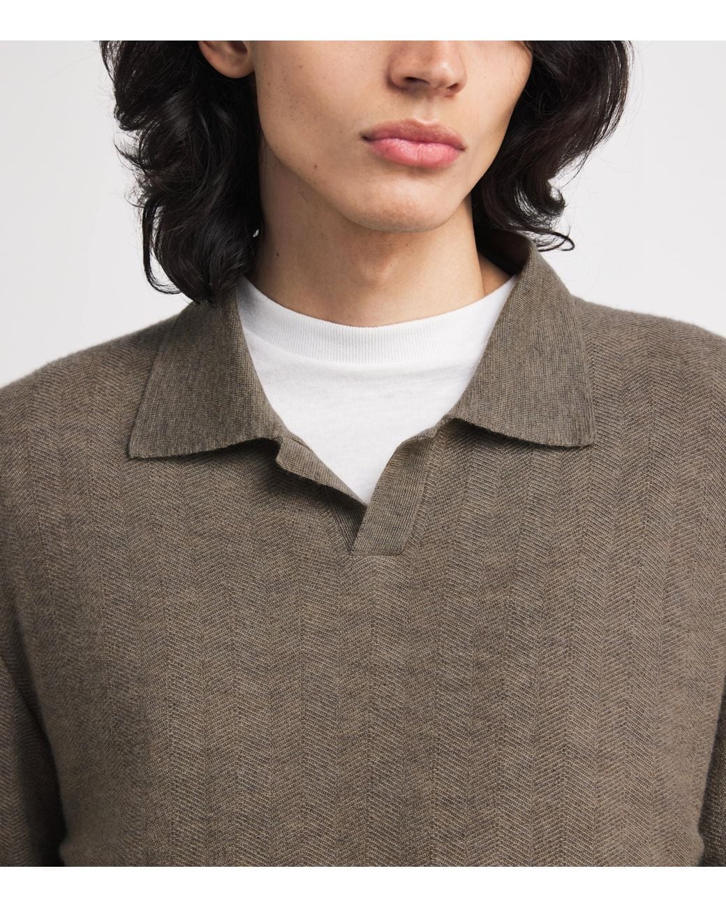 The Row Brown Morand Cashmere Top for men