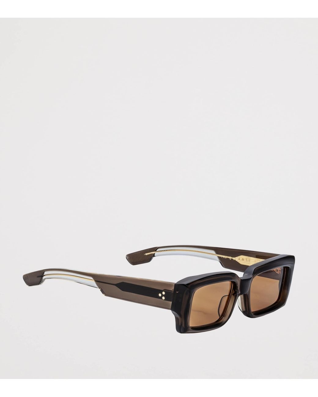 Jacques Marie Mage Black Quant Rectangle Sunglasses