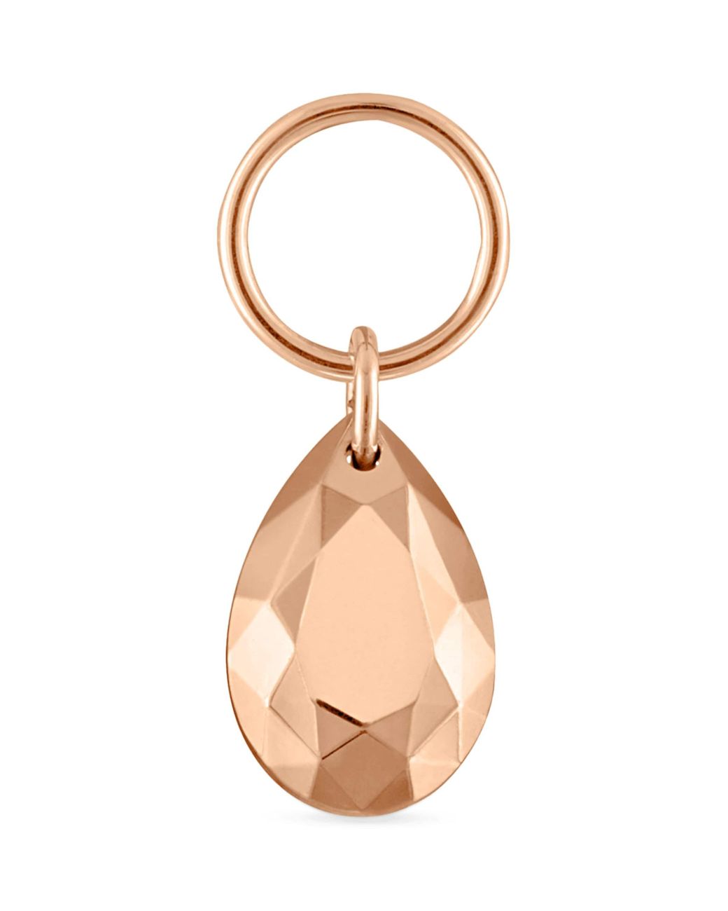 Maria Tash Metallic Faceted Pear Charm