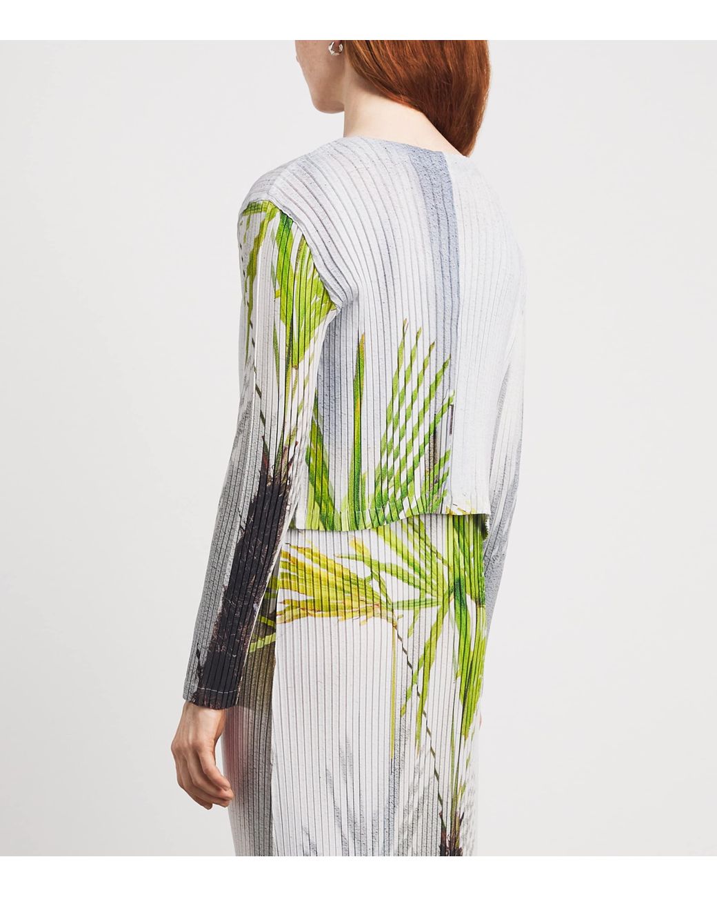 Issey Miyake Blue Urban Jungle Pleats Cardigan