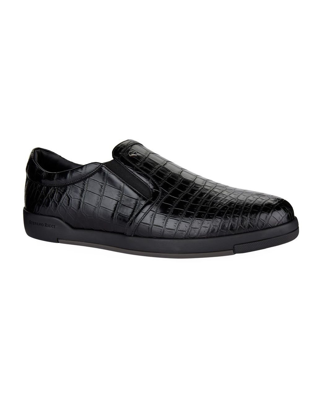 Stefano Ricci Crocodile Shoes in Black for Men | Lyst