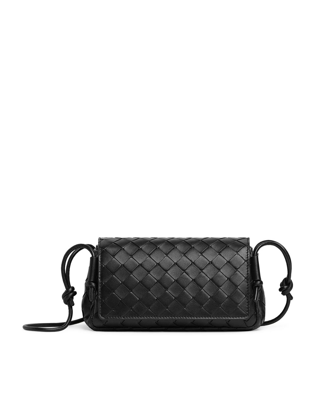 Bottega Veneta Black Notturno Adjustable-Strap Shoulder Bag