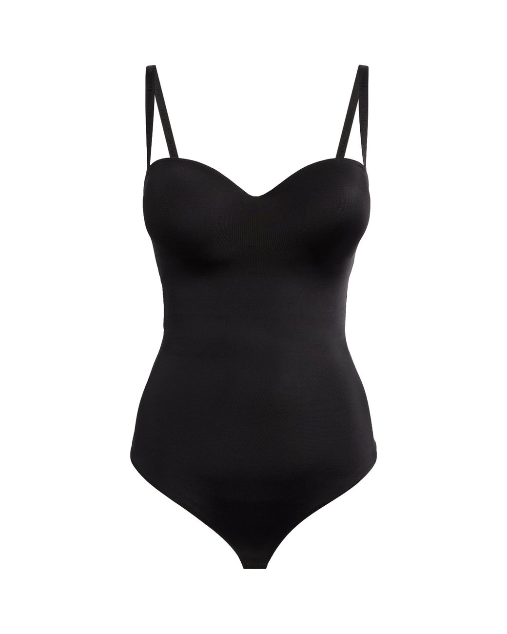 Wolford Black Mat De Luxe Form Bodysuit