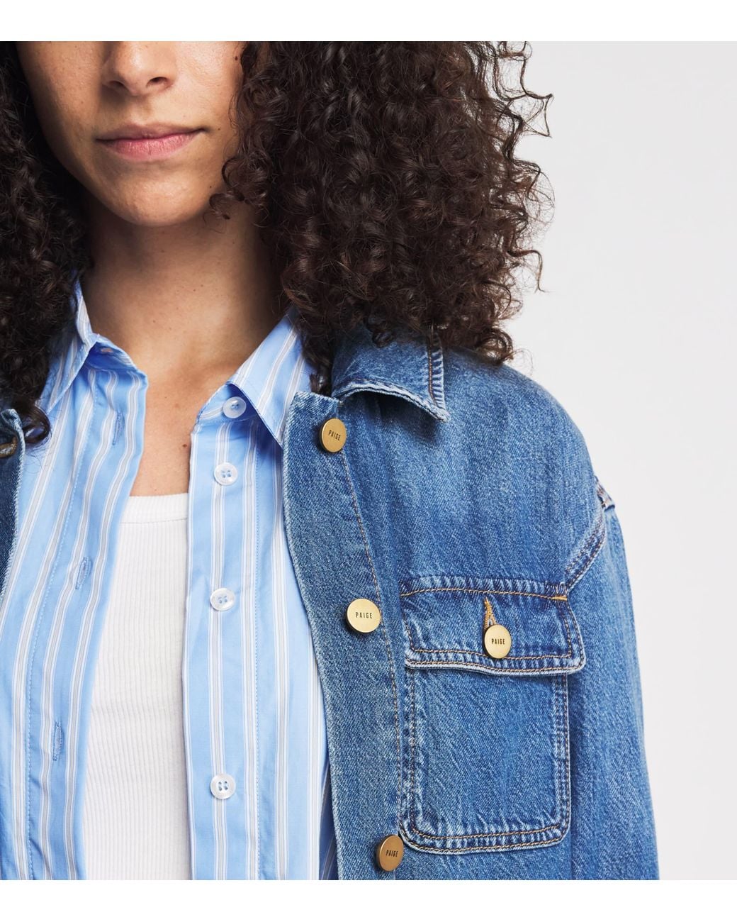 PAIGE Blue Denim Clarke Overshirt