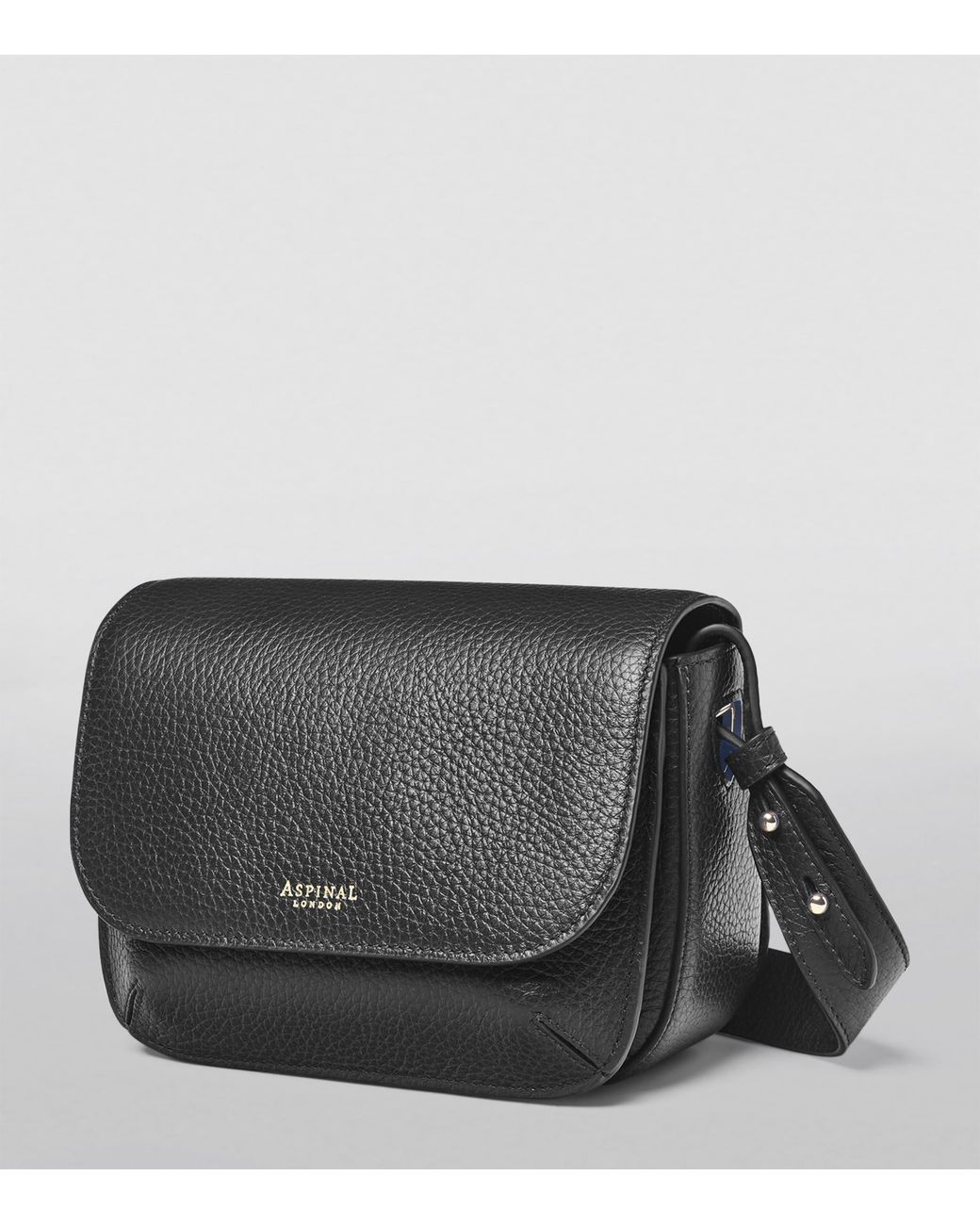Aspinal Black Leather Ella Cross-Body Bag
