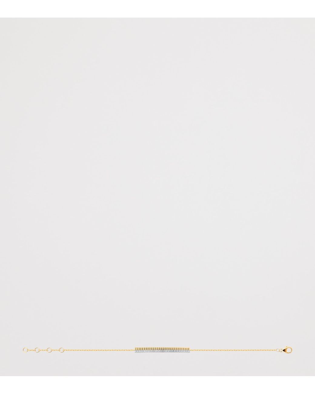 Boucheron White Quatre Radiant Edition Grosgrain Chain Bracelet