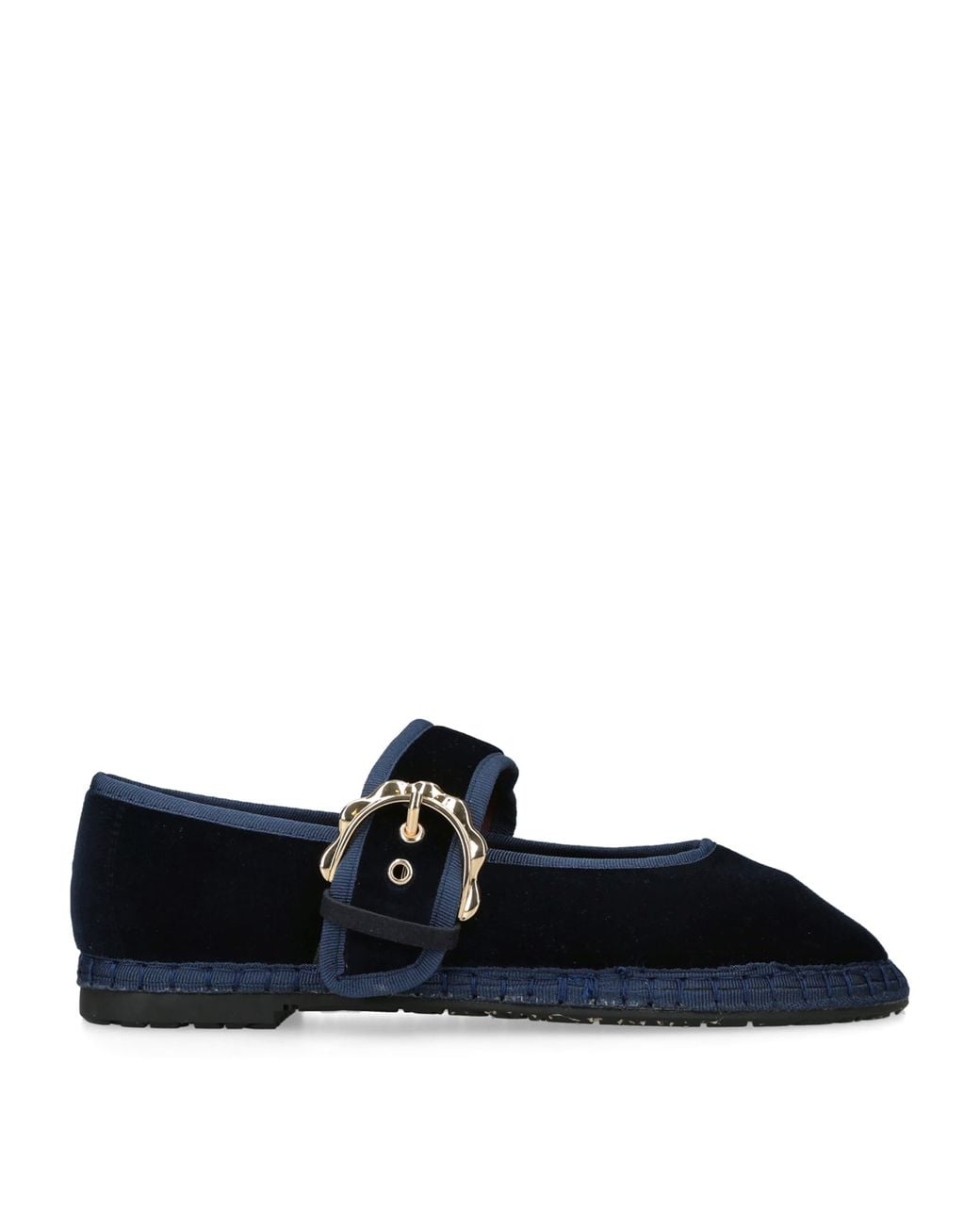 Flabelus Blue Velvet Sophie Mary Janes