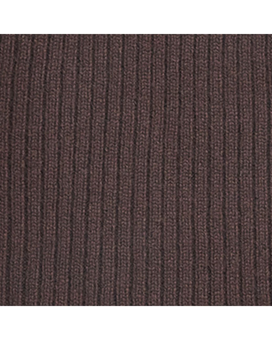 Yves Salomon Brown Cashmere Ribbed Balaclava