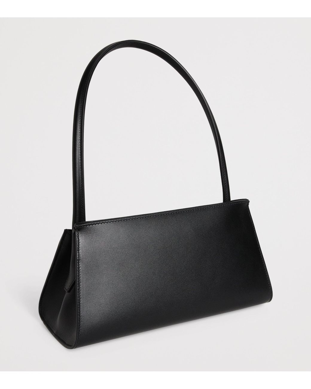 AMI Black Small Leather Mimi Shoulder Bag