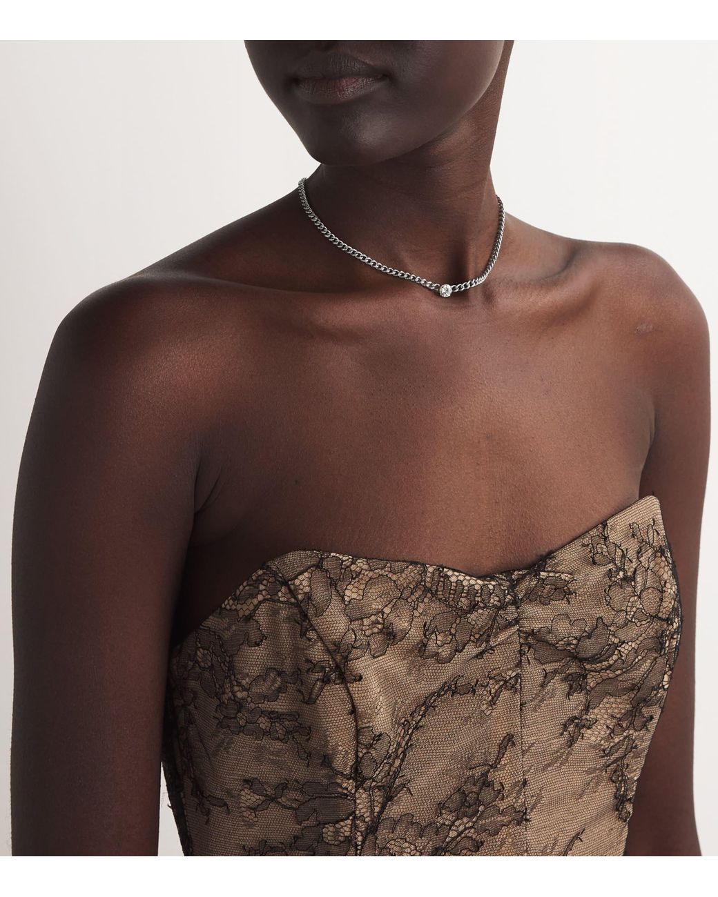 SHAY Metallic And Diamond Baby Link Choker Necklace
