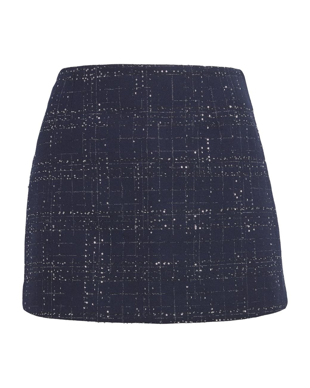 Maje Blue Check Mini Skort