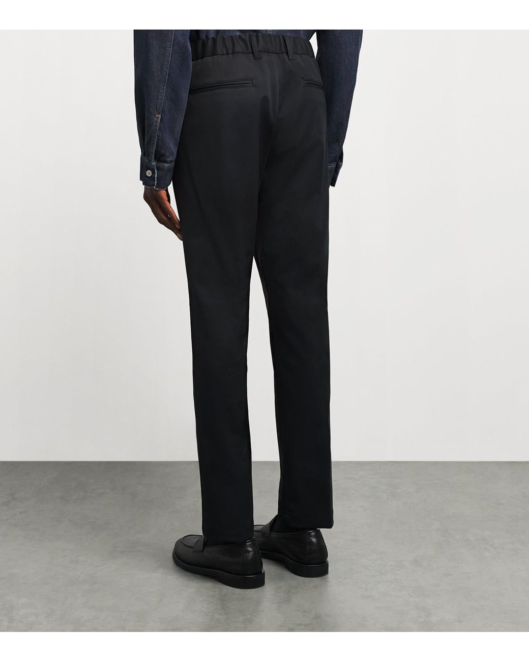 Herno Black Technical Drawstring Trousers for men
