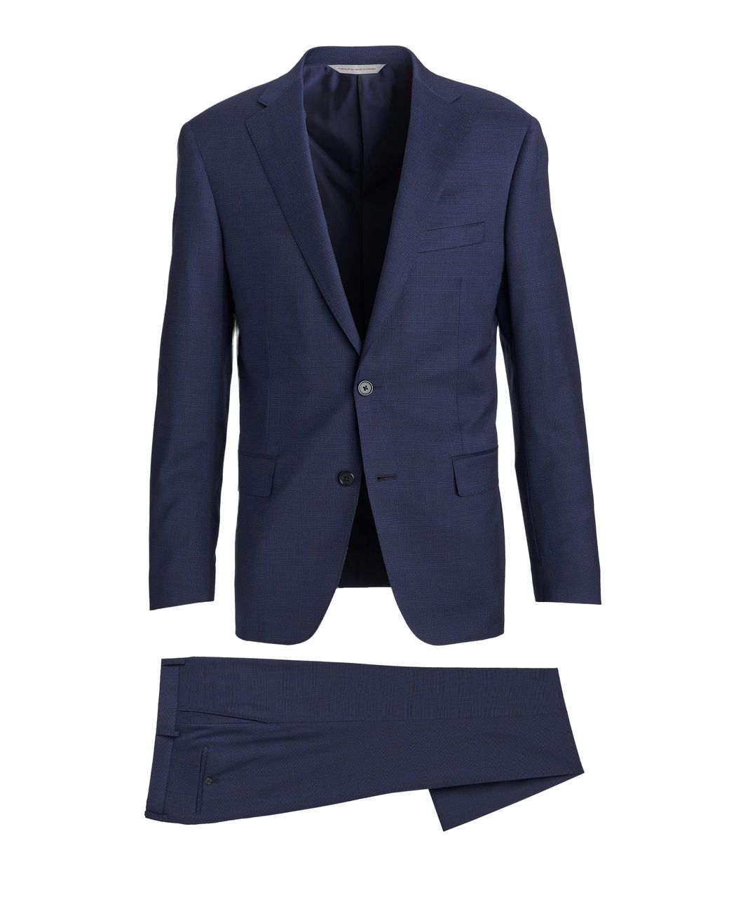 Samuelsohn Tonal Glen Plaid Pattern Stretch-wool Suit in Blue for Men ...