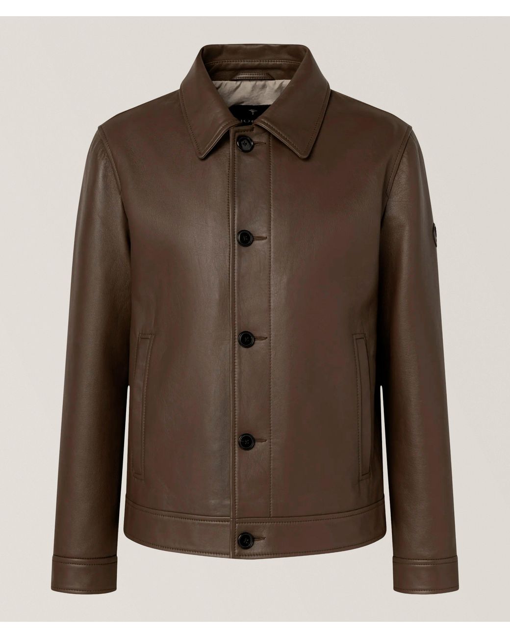 Joop! Brown Nappa Leather Jacket for men