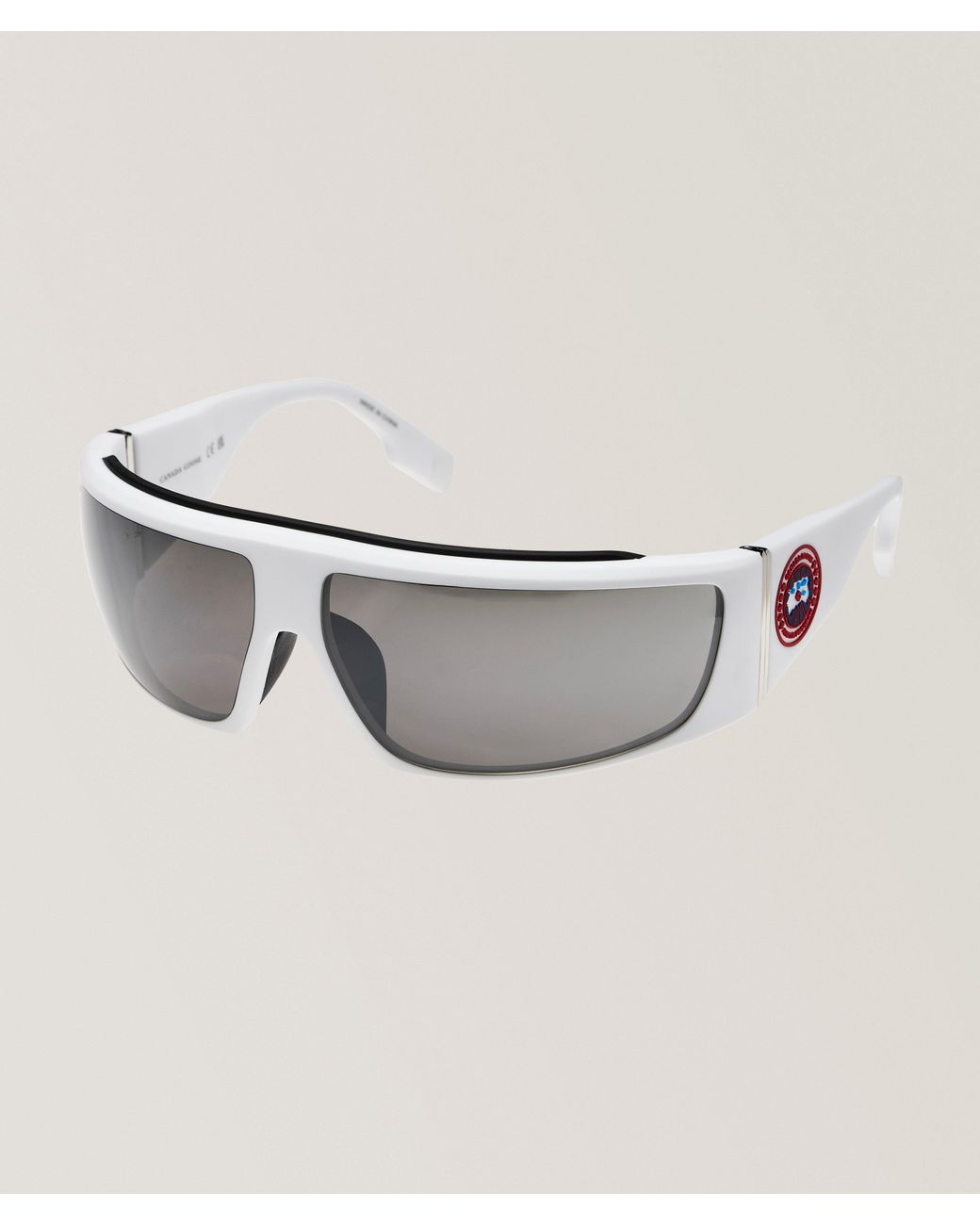 Canada Goose Metallic Summit Mirrored Rectangular Sunglasses