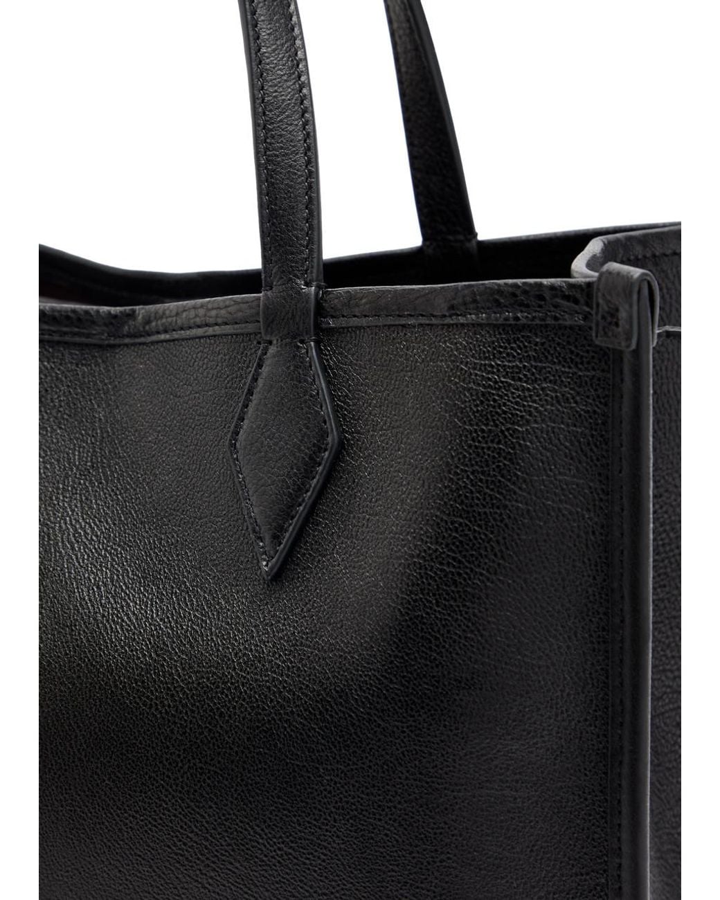 Metier Black Chameleon 30 Leather Tote Bag