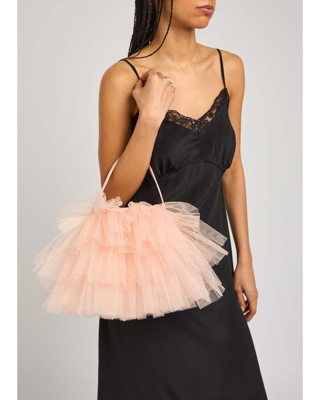 SIMONE ROCHA シモーンロシャ ミニ Frilly Tutu バッグ Simone Rocha Mini Frilly Tutu Bag in Black Curated at Jake