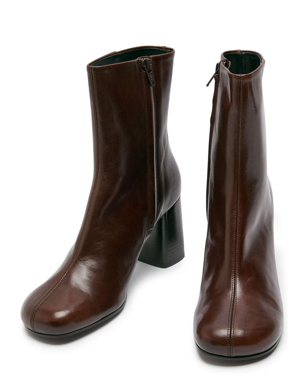 Lemaire Brown Anatomic 80 Leather Boots