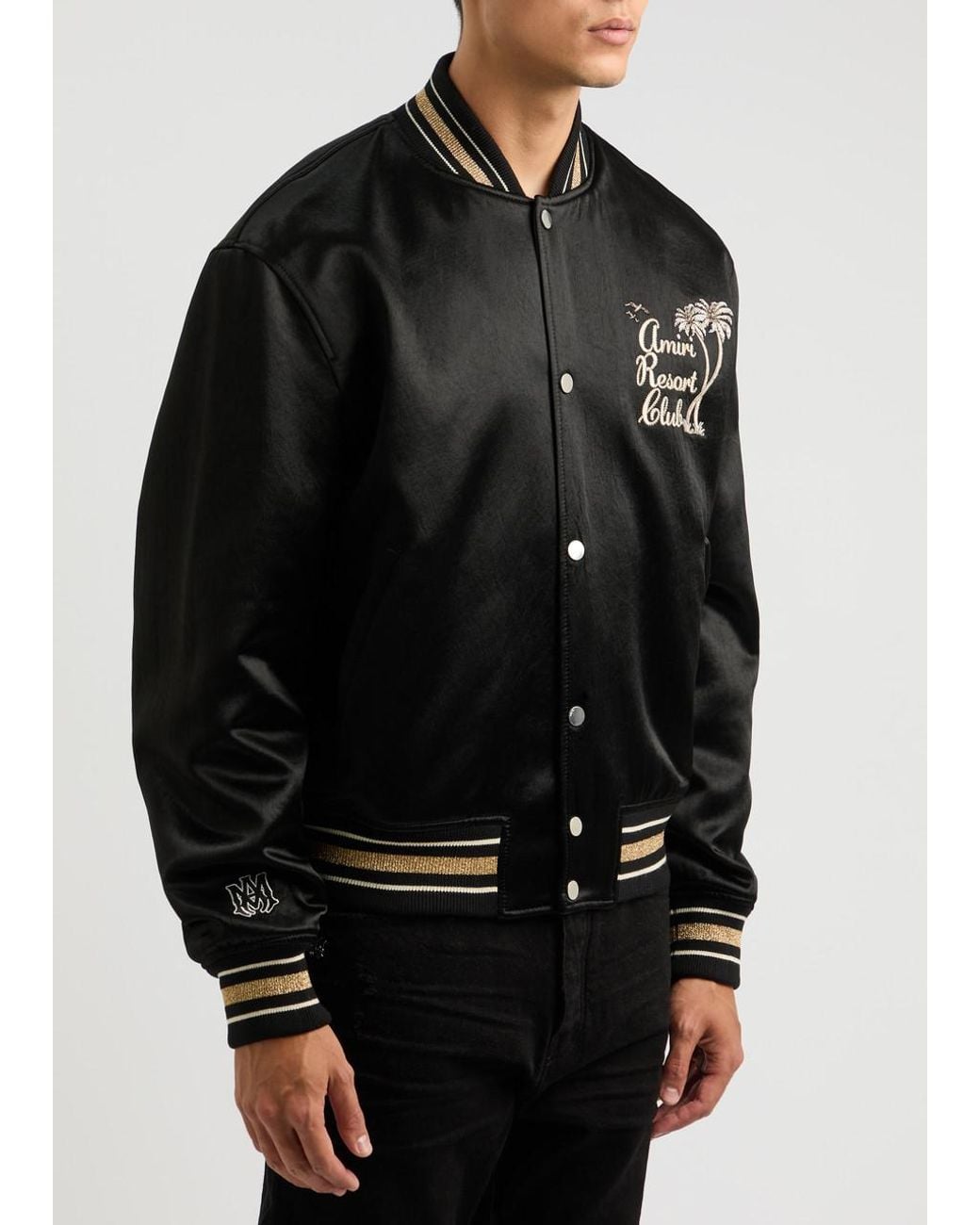 AMIRI コーデュロイスタジャン ブラック AMIRI スタジアムジャンパー AMIRI コーデュロイスタジャン ブラック AMIRI スタジアムジャンパー