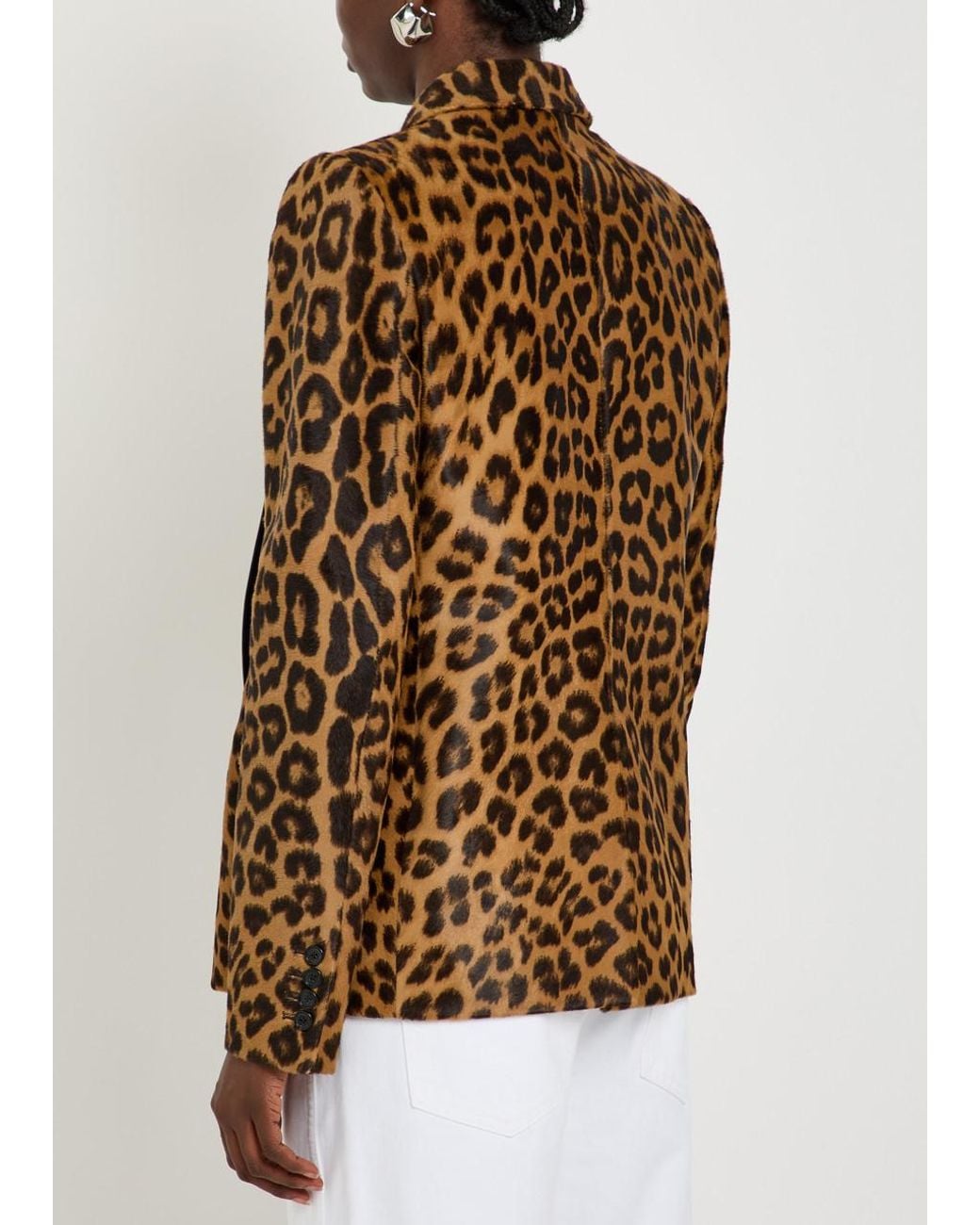 Khaite Brown Saraphina Calf-Hair Jacket