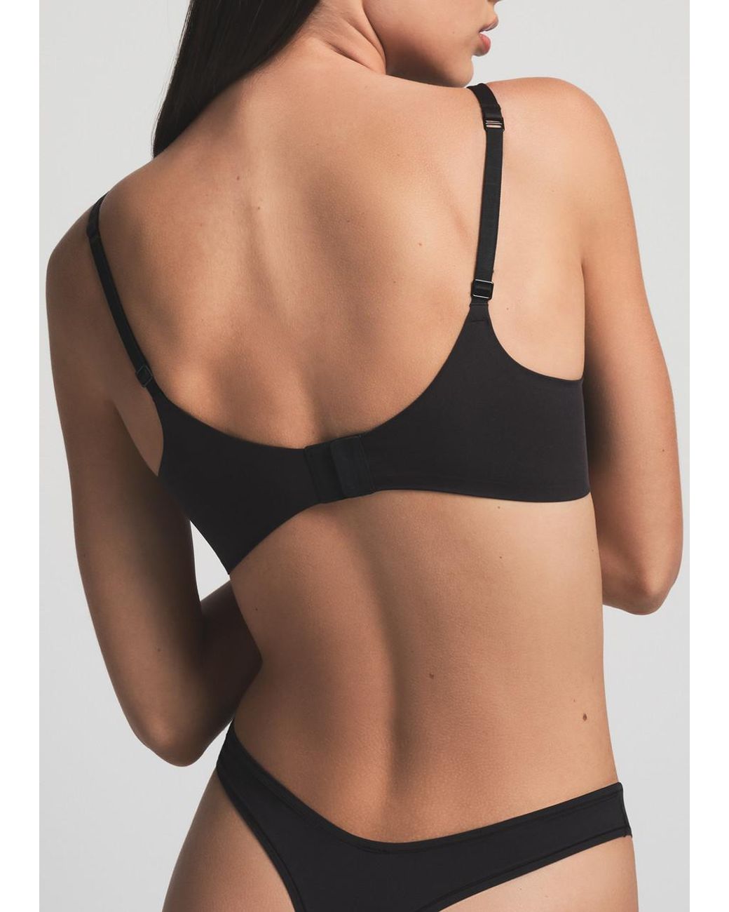 Skims Black Teardrop Push-Up Bra