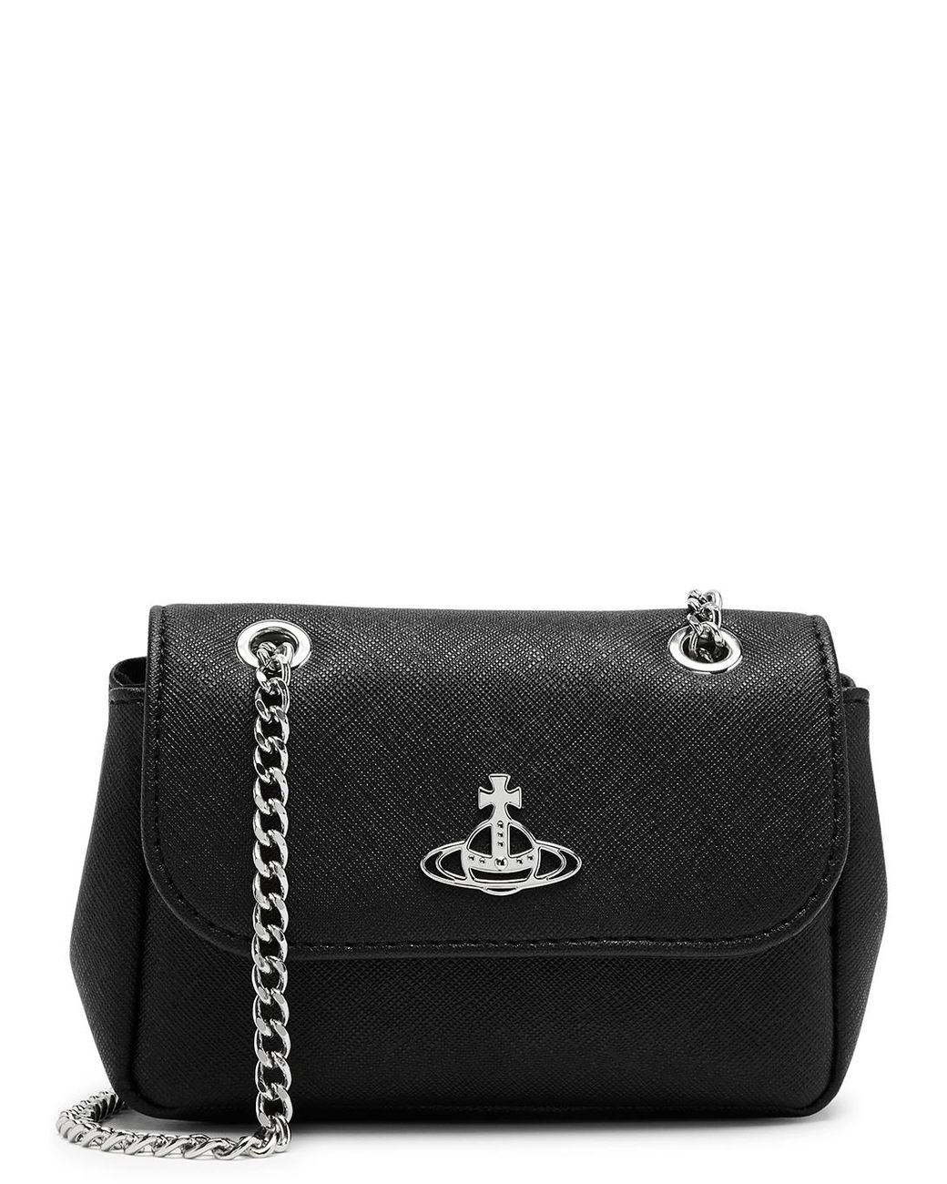 Vivienne Westwood Derby Vegan Leather Shoulder Bag in Black Lyst