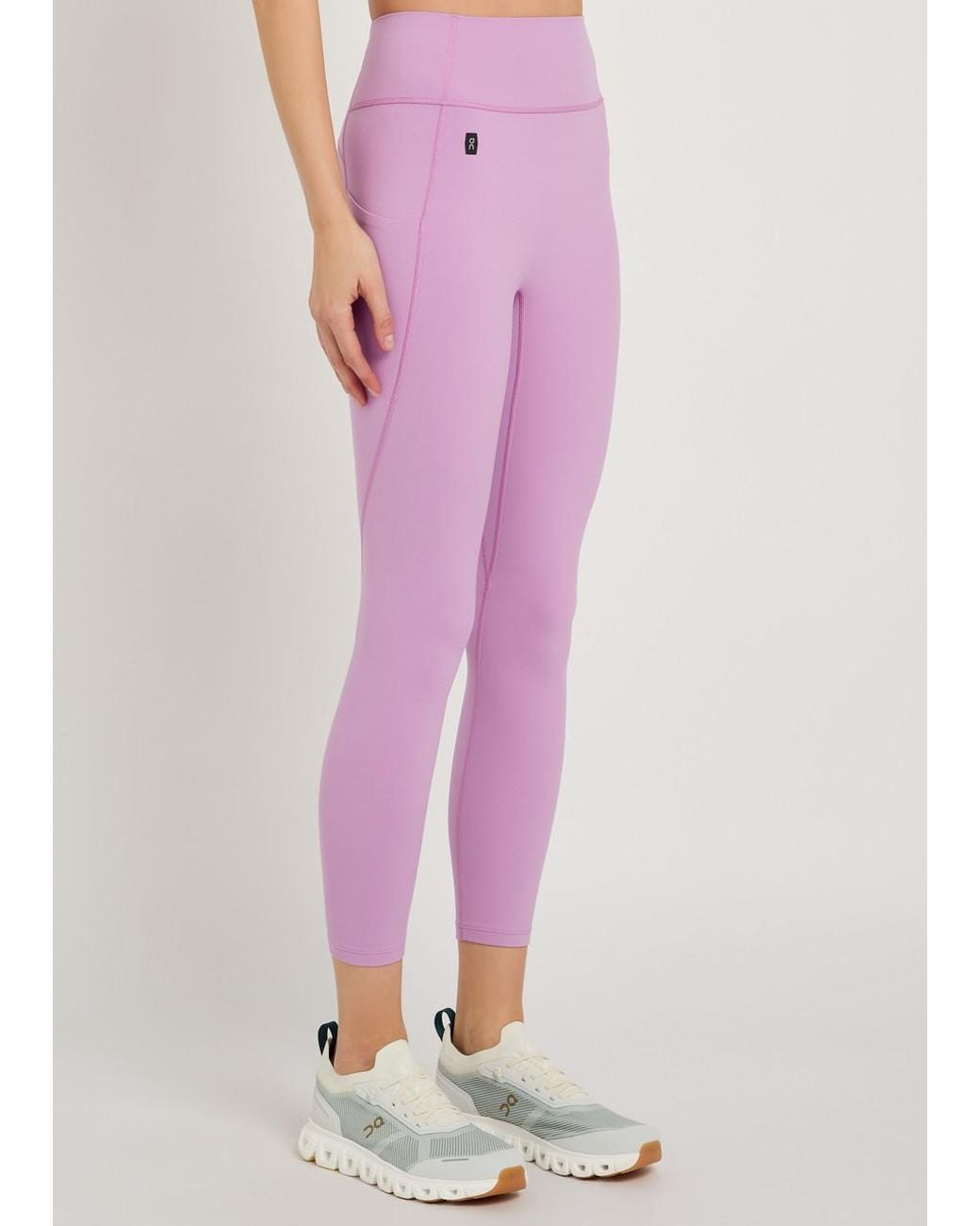 On Shoes Pink Studio 7/8 Sensetec Leggings