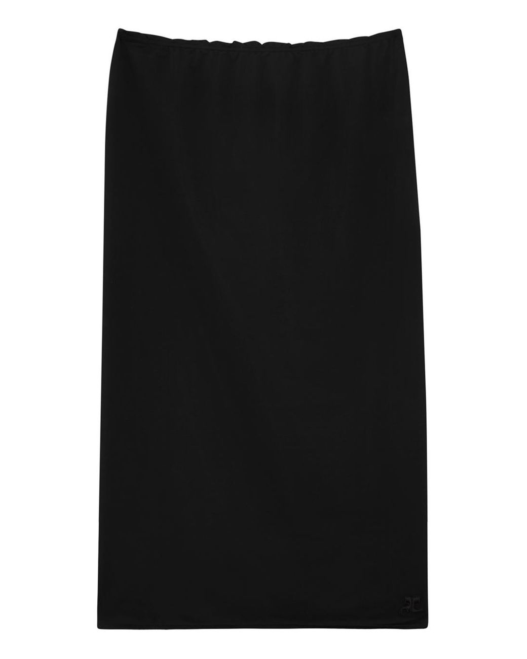 Courreges Mesh Midi Skirt in Black | Lyst