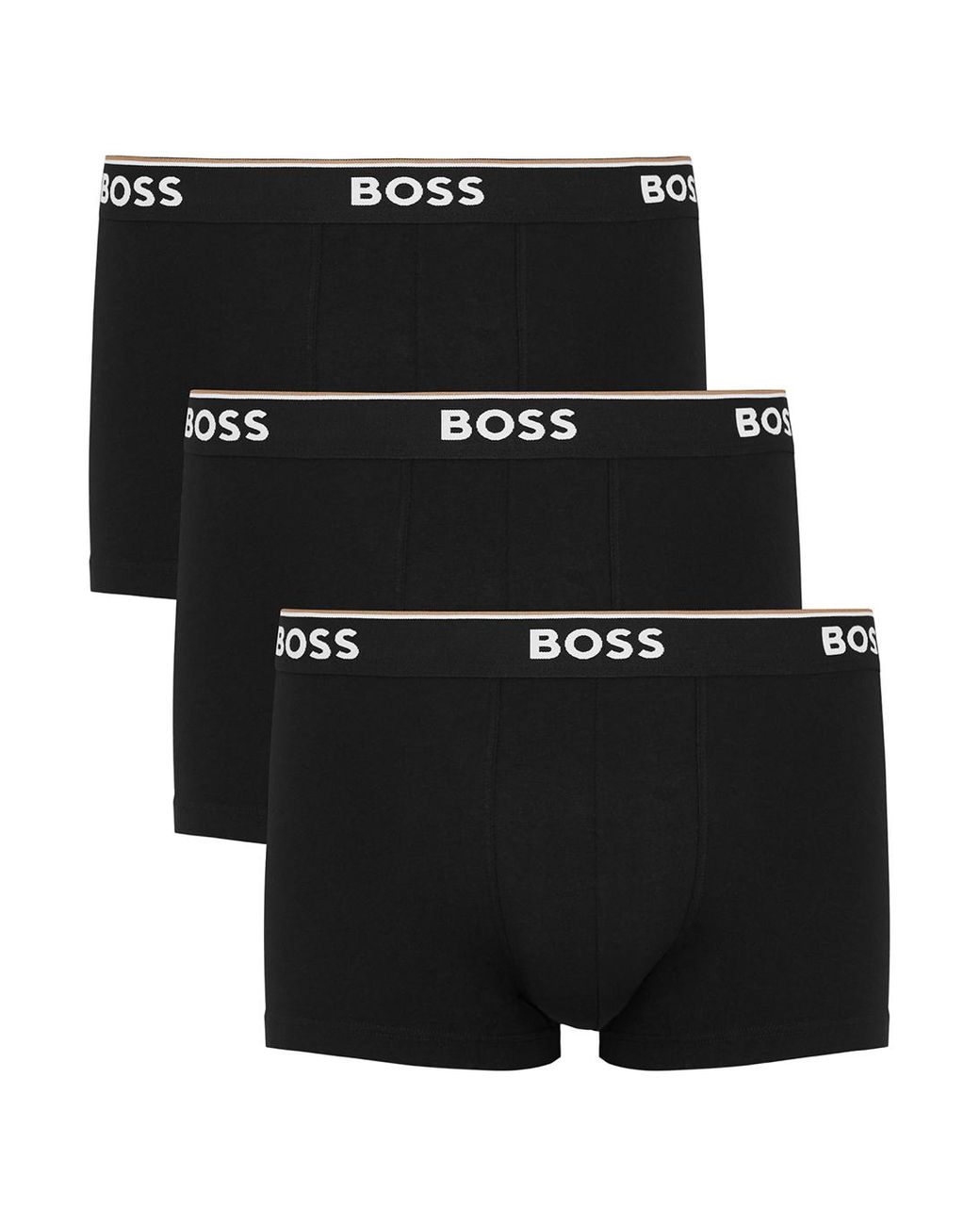 BOSS by HUGO BOSS Stretch-cotton Boxer Trunks in Black for Men | Lyst
