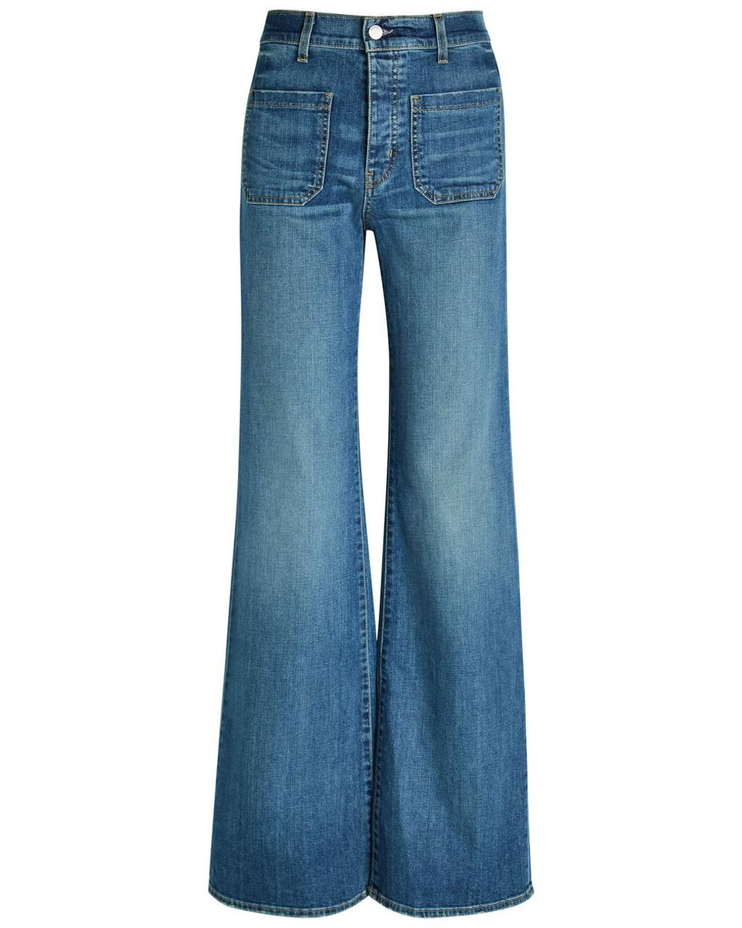 Flared Log Nili Lotan Florence Flared-Leg Jeans in Blue | Lyst